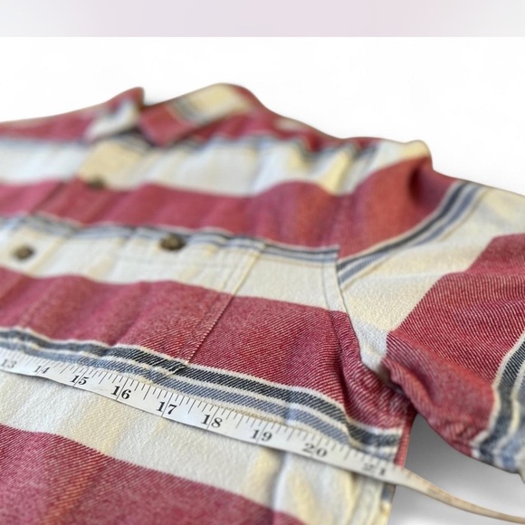 Vintage Collared Striped Button Down Shortsleeved Size Men's Medium - Picture 6 of 6